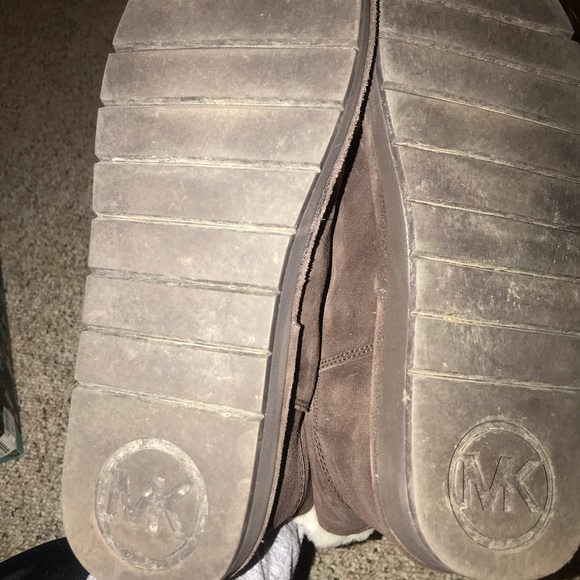 MK Suede Winter Ankle Boots - Picture 4 of 5